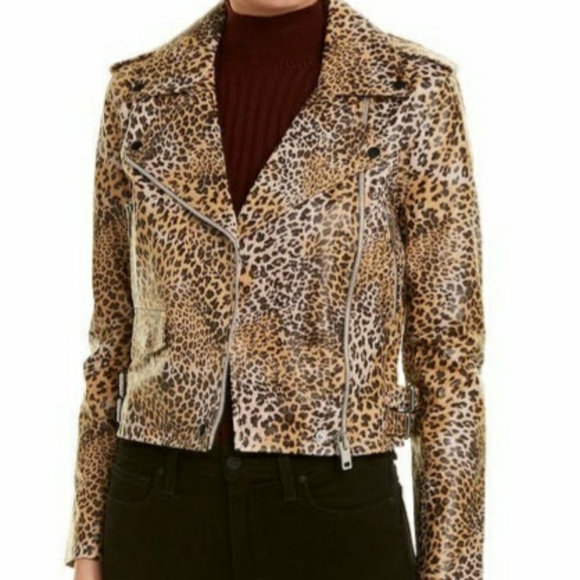 Walter Baker Jackets & Blazers - Walter Baker animal print. Leather jacket